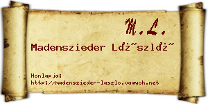 Madenszieder László névjegykártya